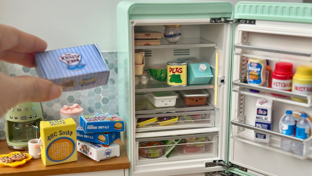 Miniverse Fill the Fridge 🧽🍔 | SpongeBob Mini Kitchen ASMR