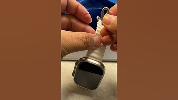 Apple Watch Ultra White Ocean Band Wrist Setup