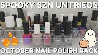 Spooky Szn Untried Polishes | October 2026 Nail Polish Rack