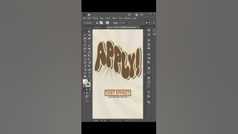 Editable Text Effect in Adobe Illustrator #shorts #tutorial