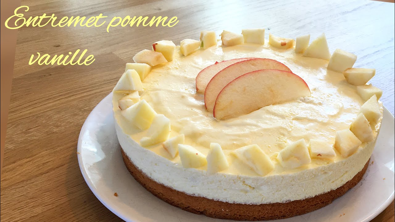 Recette d'entremet pomme vanille !