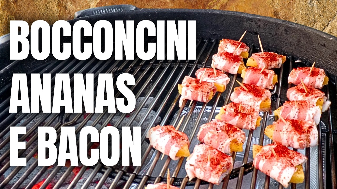 🔥BOCCONCINI DI ANANAS E BACON: l'Antipasto Perfetto per ogni Grigliata! 🍍🥓