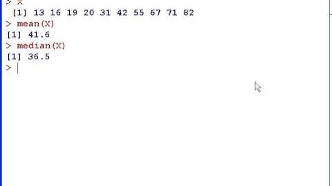R tutorial : Basic Statistics ( mean, median, standard deviation and variance)