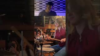 She DESTROYED Those Drums 😳🥁 #reaction #viral #shorts  #drums #entertainment