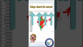 😱 Excel में Map बन सकता है? 99% लोगों को पता ही नहीं! Map Chart Trick #tutorial #tips
