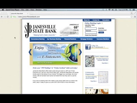 Janesville State Bank Online Banking Login Instructions