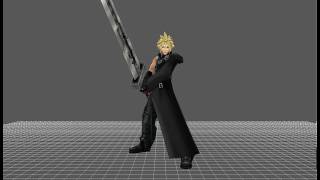 Dissidia 012「duodecim」Prologus - Cloud Strife ~ Costume 2 (Assist) »Model Animation«［HD］