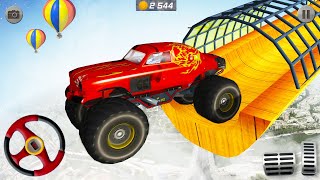 Monster Truck Stunt Drive - Fun Truck Driving Game #2 Impossible Ramp Cars Game Android Gameplay screenshot 1