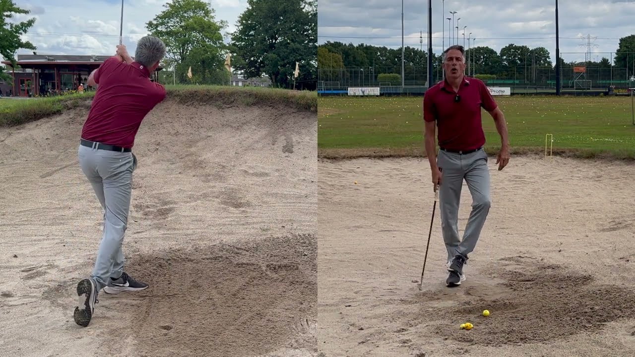 Hoe krijg je de bal hoog en zacht uit de bunker