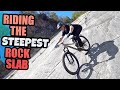 RIDING MTB DOWN THE STEEPEST ROCK SLAB AND SHREDDING MY BACK YARD JUMPS!