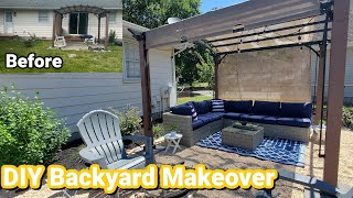 INSANE Backyard Transformation Summer Clean With Me 2022 DIY Patio Makeover on a Budget