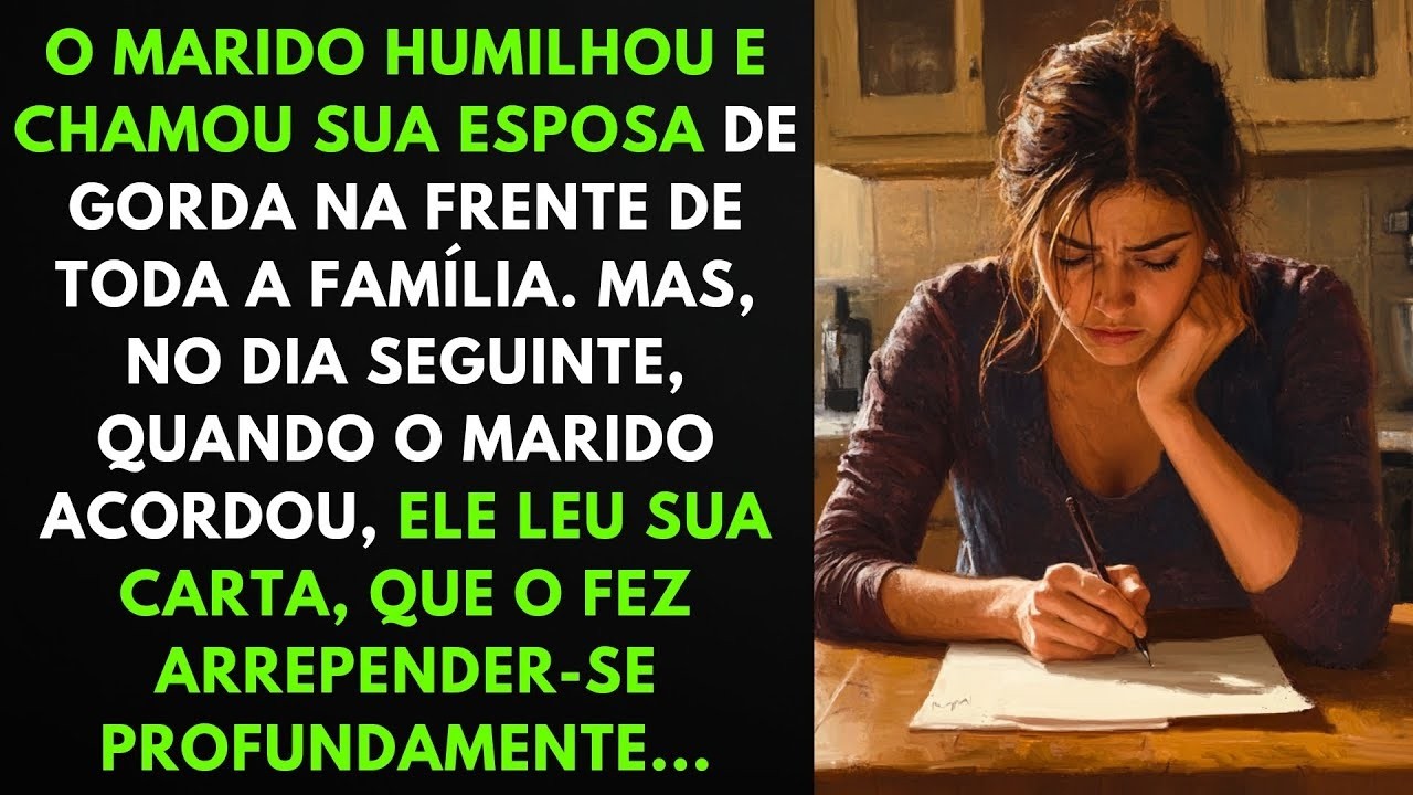 Marido Humilha Esposa na Frente da Família, mas se Arrepende ao Ler Carta Dela no dia Seguinte