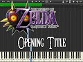 Zelda majoras mask  opening title synthesia
