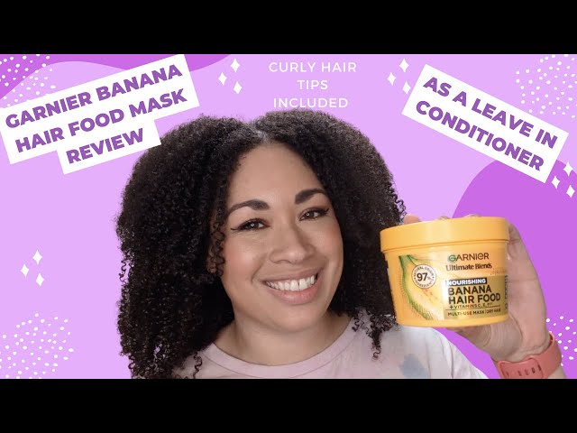 MÖDERE CONDITIONER 350mL×3 Garnier Banana Hair Mask as a Leave-In Conditioner for 3C/4A Curls