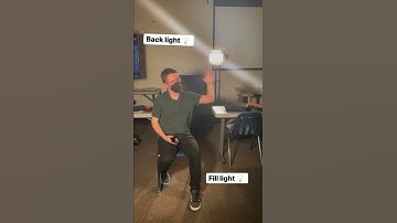 How to: 3 point lighting setup #LearnFromAProToBeAPro #Shorts #ExcellenceInEducation