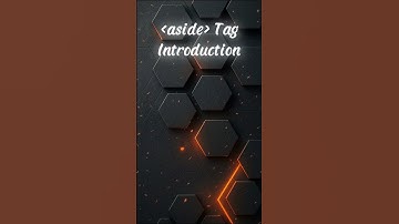 🔥🎯 HTML Magic You Didn’t Know – "aside" Tag EXPLAINED! 🤯📚