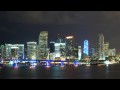 Miami skyline timelapse, with Nikon D3