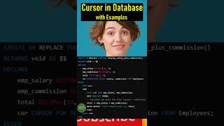 Database Cursors with Examples in Hindi | #sqlinterview #shorts  #sql #database #mysql #oracle