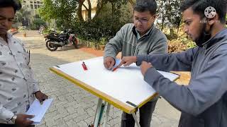 Plane Table Surveying by Intersection Method #planetablesurveying #nitishmohite #intersectionmethod