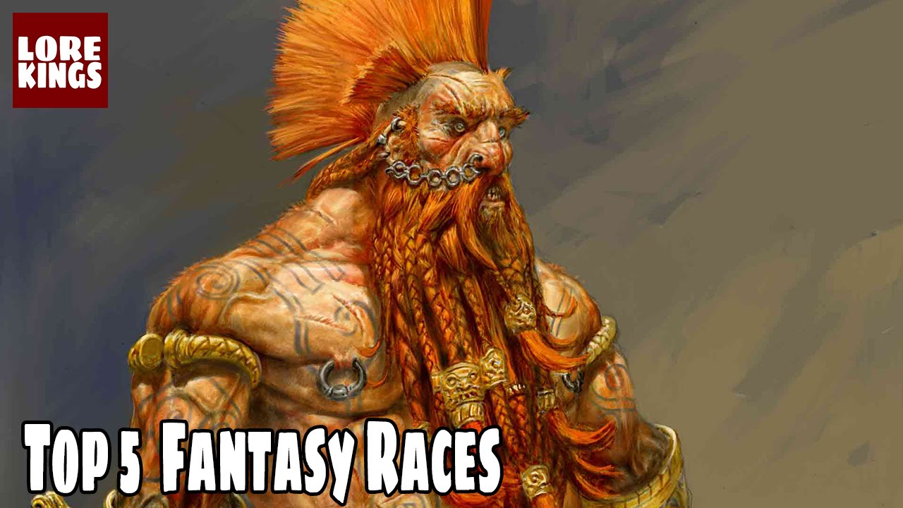 Top 5 Fantasy Races Fantasy Culture LoreKings YouTube