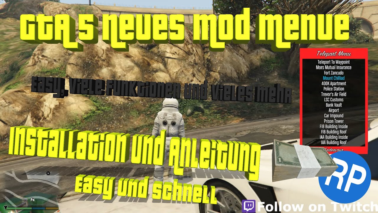 GTA 5 ONLINE UND OFFLINE WEITERES MOD MENUE TUTORIAL INSTALLATION