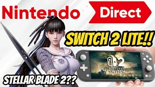 ¿SWITCH 2 LITE FILTRADA? 😱 Rumores de Nintendo Direct y Stellar Blade 2