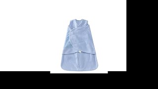 HALO Sleepsack Micro-Fleece Swaddle, Baby Blue, Newborn
