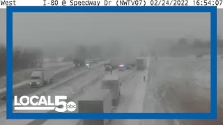 I-80 blocked near Newton due to jackknifed semi