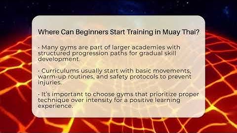 Where Can Beginners Start Training in Muay Thai? - Fighting Arts Lab