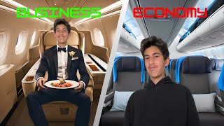 Finnair European Business Class VS Econmy Class