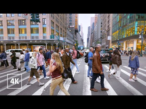 Streets of NEW YORK ❤️ Walks and the City, Manhattan Walking Tour 4K