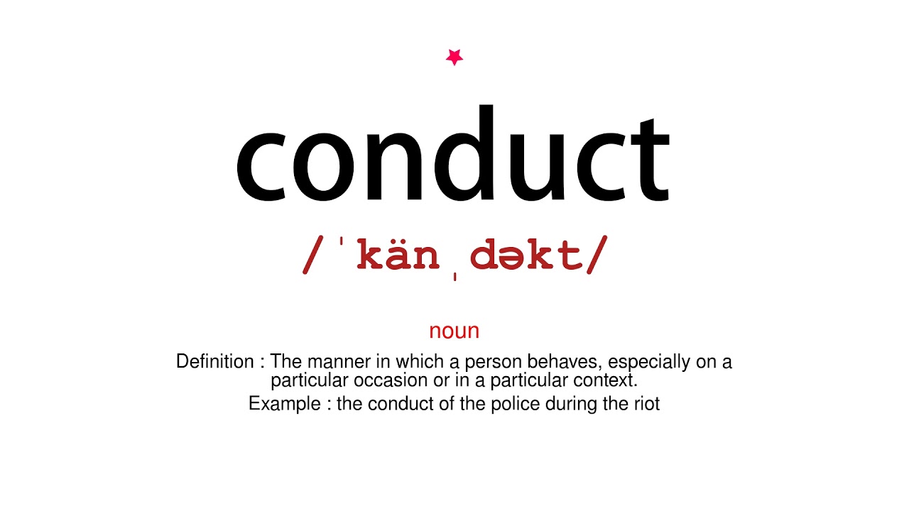 How to pronounce conduct Vocab Today YouTube