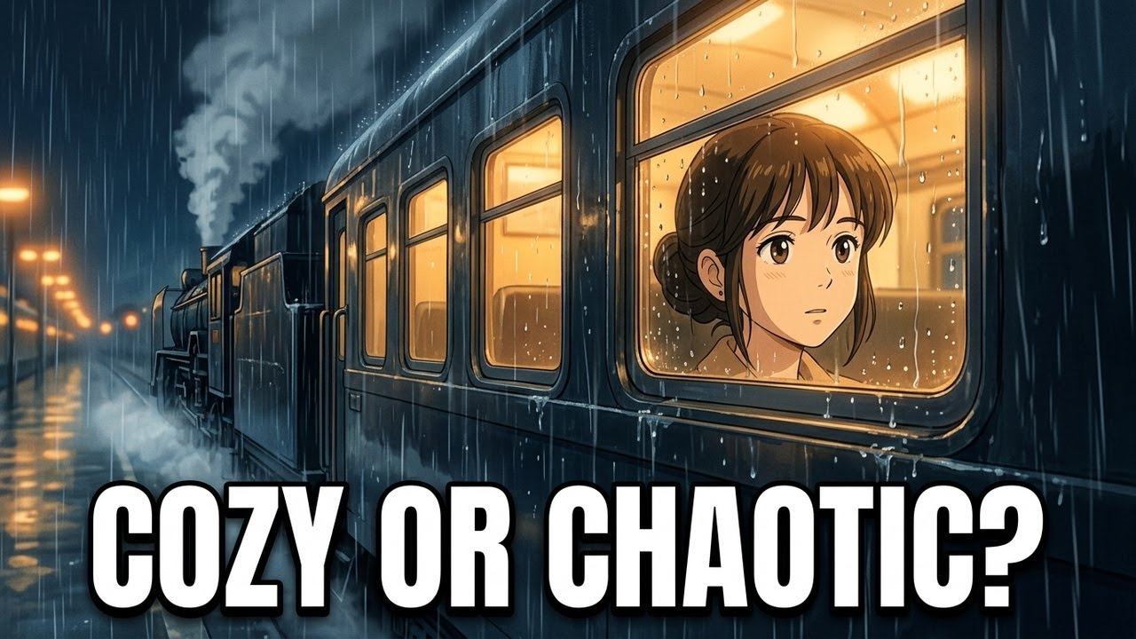 Rainy Day Train Journey | Cozy Ghibli Animation - YouTube