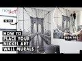 How to place your wall murals  nikkel art