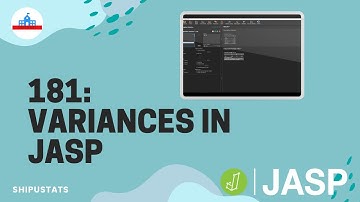 181: Variances in JASP