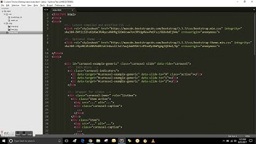 Tutorial bootstrap adding a carousel or slider.