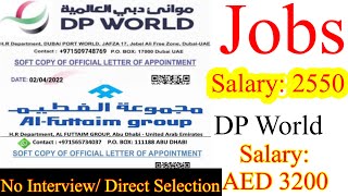 DP World Company | Salary 3200 AED | AlFuttaim Company Salary 2550 AED | Job Offer Letter | screenshot 1