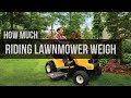 What is the Average Weight of a Riding Lawnmower? Understanding the Weight Ranges and Handling Techniques