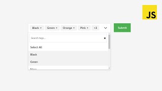 Creating a Custom Multi-Select Tag Dropdown with Searchable Tags using HTML, CSS and JavaScript