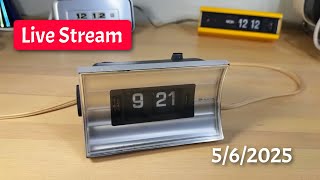 Flipclockfans is live! Bulova B5410 flip clock @Flipclockfans
