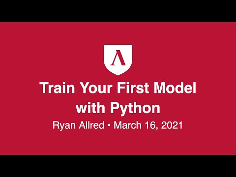 Train a model in Python