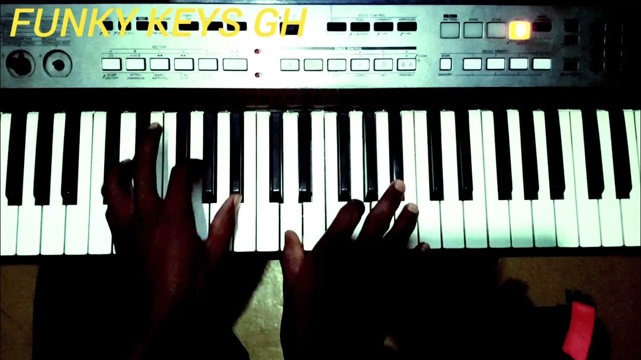 How to play praises songs on the keyboard beginners lesson key F FUNKY