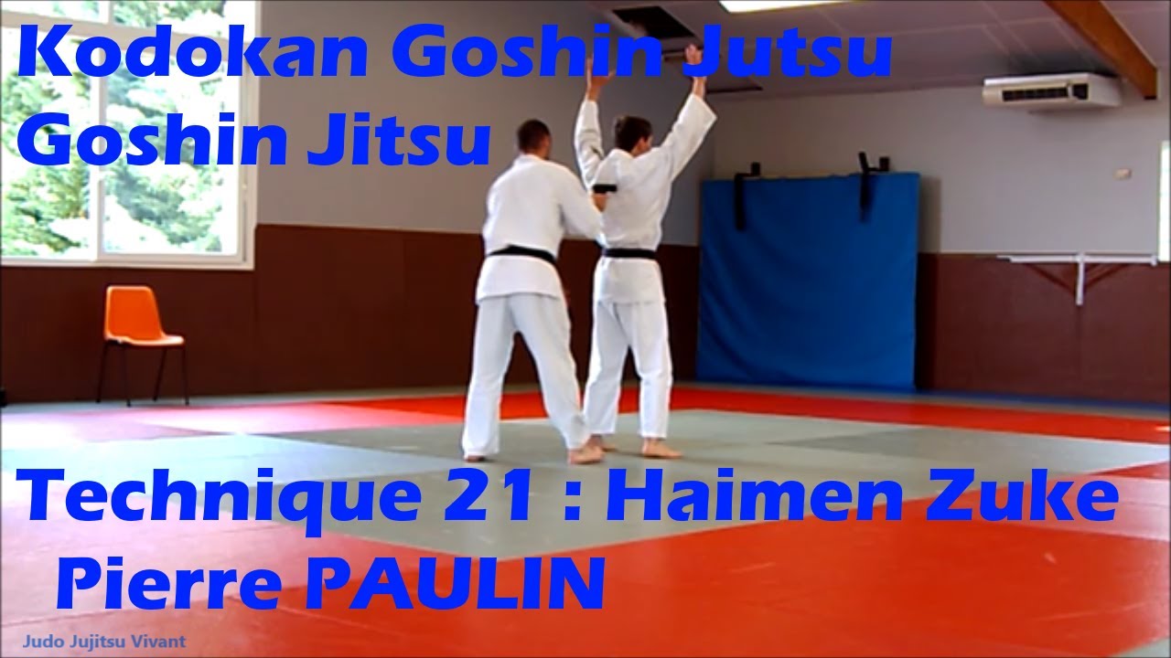 Kodokan Goshin Jutsu Technique 21 : Haimen Zuke - YouTube
