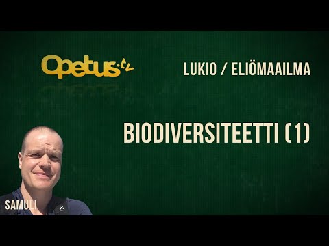 Video: Mikä tekee biologisen monimuotoisuuden hotspotista?