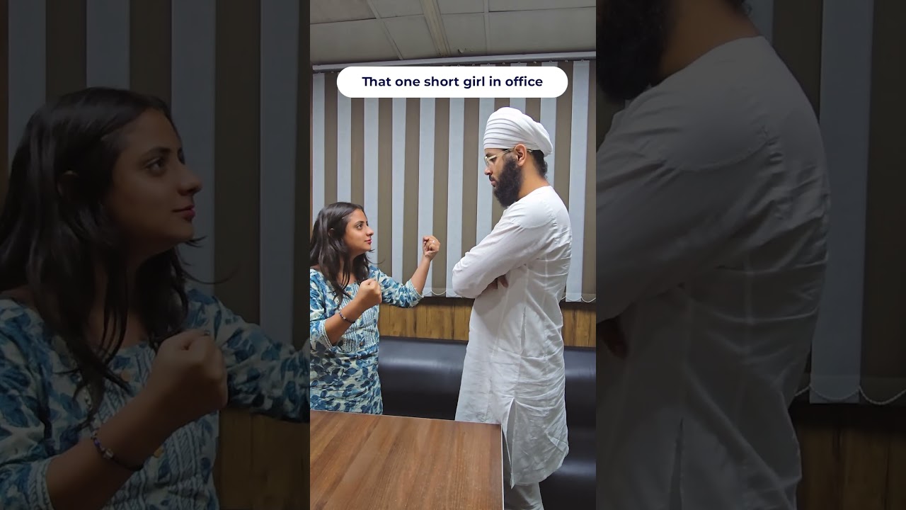 😂 That one short girl in office...Small in height, tall in attitude! 💁‍♀️💥