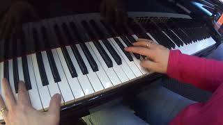 Video thumbnail of "Além do céu azul (piano)"