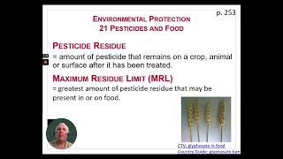 PVCC Chapter 21 Pesticides and Food