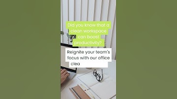 Did you know that a clean workspace can boost productivity?