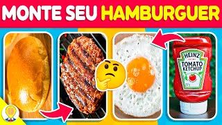 🍔 MONTE O SEU HAMBÚRGUER 😋 | Jogo das Escolhas: Edição Comidas