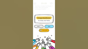 Brain Out Puzzle No.54 || Click the orange rectangle 3 times, then the green rectangle 5 times!